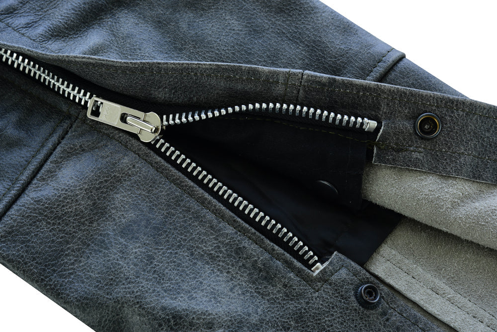 RC Unisex Double Deep Pocket Thermal Lined Chaps - GRAY