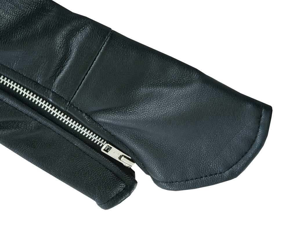 RC Women's Black Thigh High Leather Side Lace Leggings