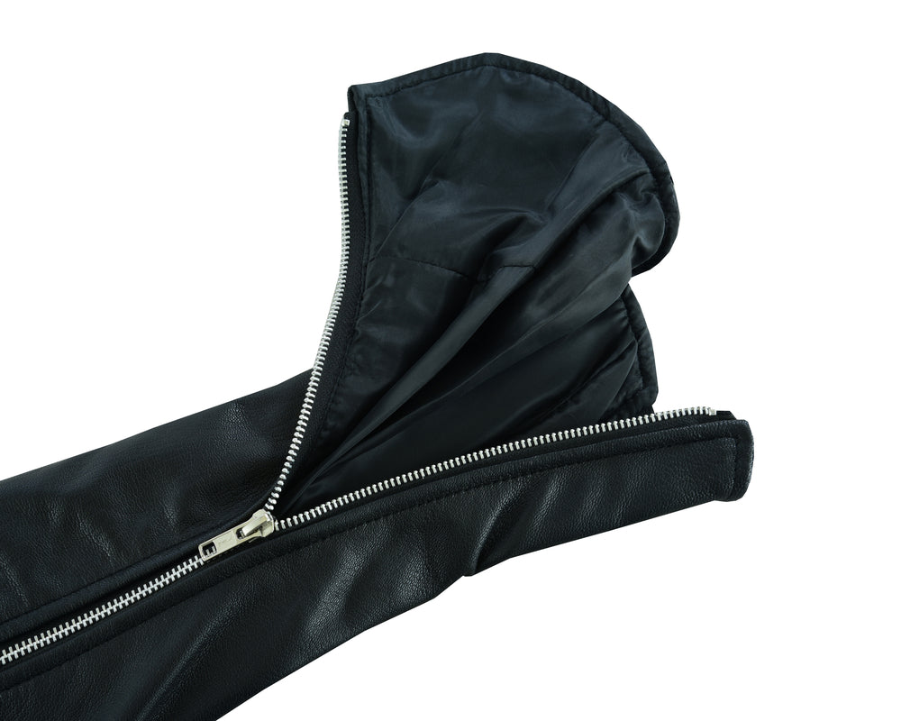 RC Women's Black Thigh High Leather Side Lace Leggings