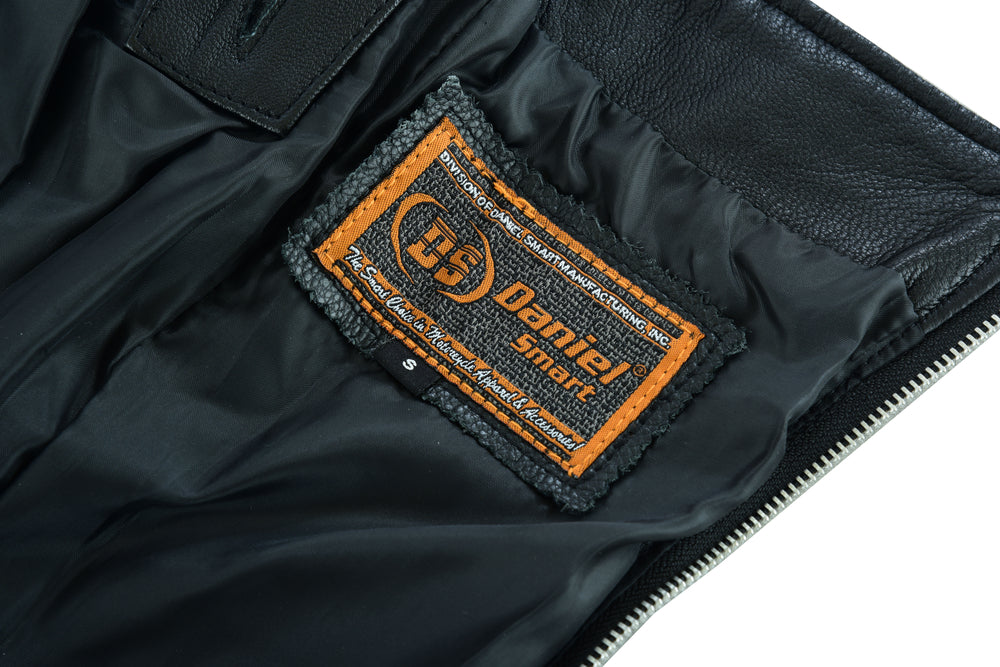 RC Women's Black Thigh High Leather Side Lace Leggings