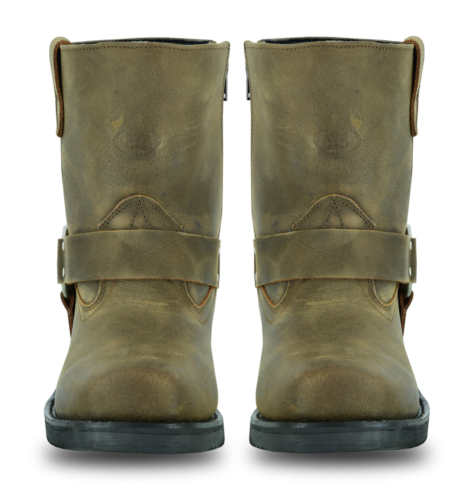 RC Men's Side Zipper Waterproof Boots- Brown