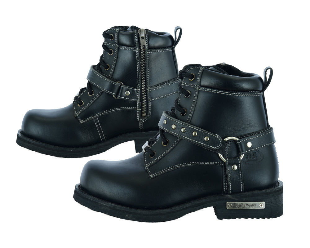 RC Women's Boots with Side Zipper and Single Strap