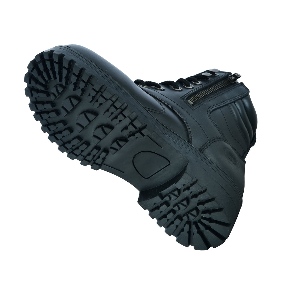 RC Women's Side Zipper Plain Toe Boots