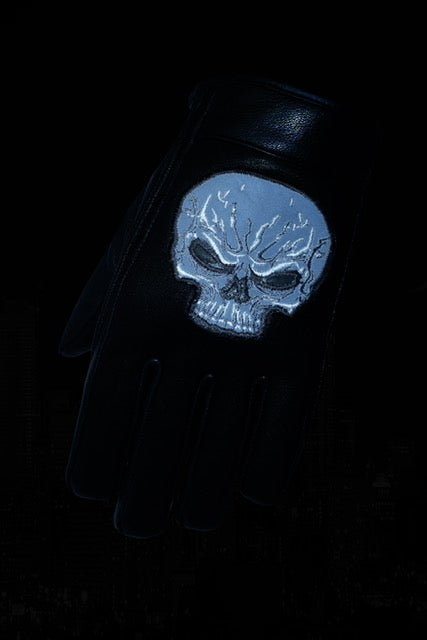 RC Reflective Skull Short Glove