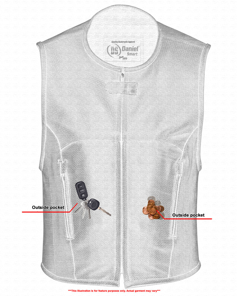 DS Men's Updated Perforated SWAT Team Style Vest - Black