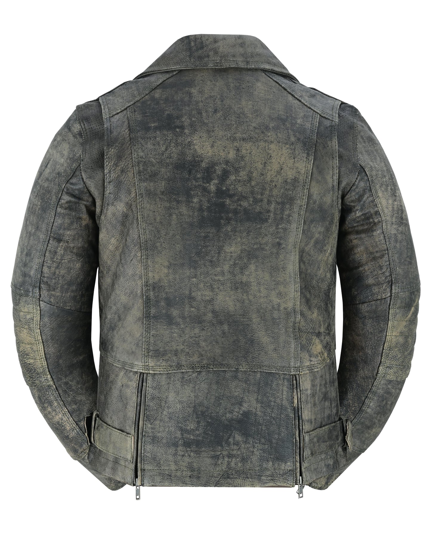 DS Women's Updated Stylish Antique Brown M/C Jacket