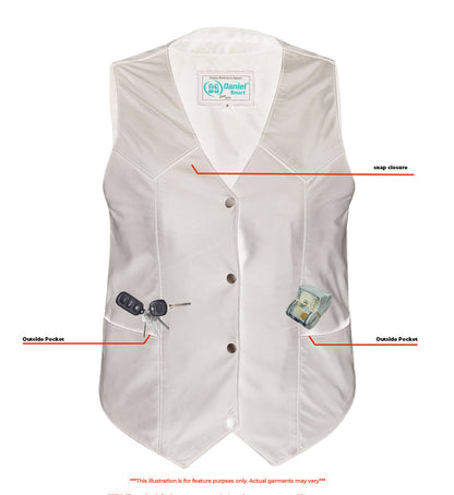 RC Women's Classic Plain Side Vest