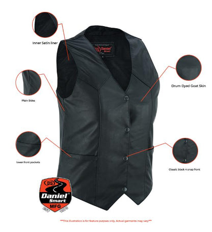 RC Women's Classic Plain Side Vest