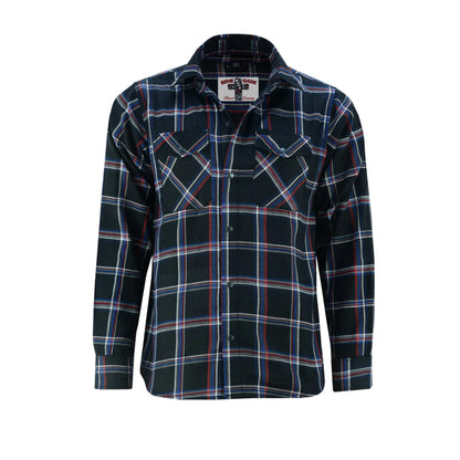 DS Flannel Shirt - Black, Red and Blue
