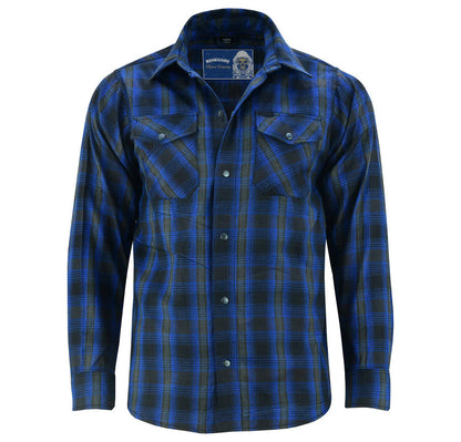 DS Flannel Shirt - Daze Blue and Black