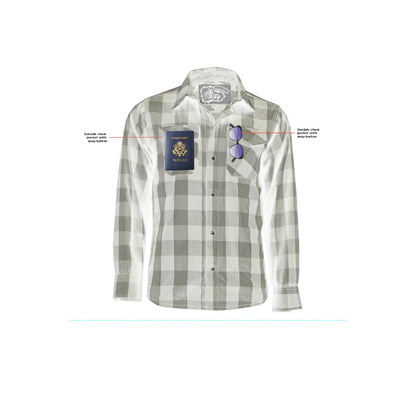 DS Flannel Shirt - Orange and Black