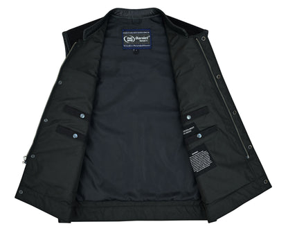 RC Canvas Material Single Back Panel Concealment Vest W/Leather Tr