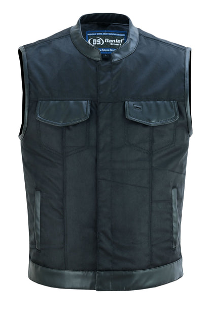 RC Concealed Snap Closure, Textile Material, Scoop Collar & Hidden