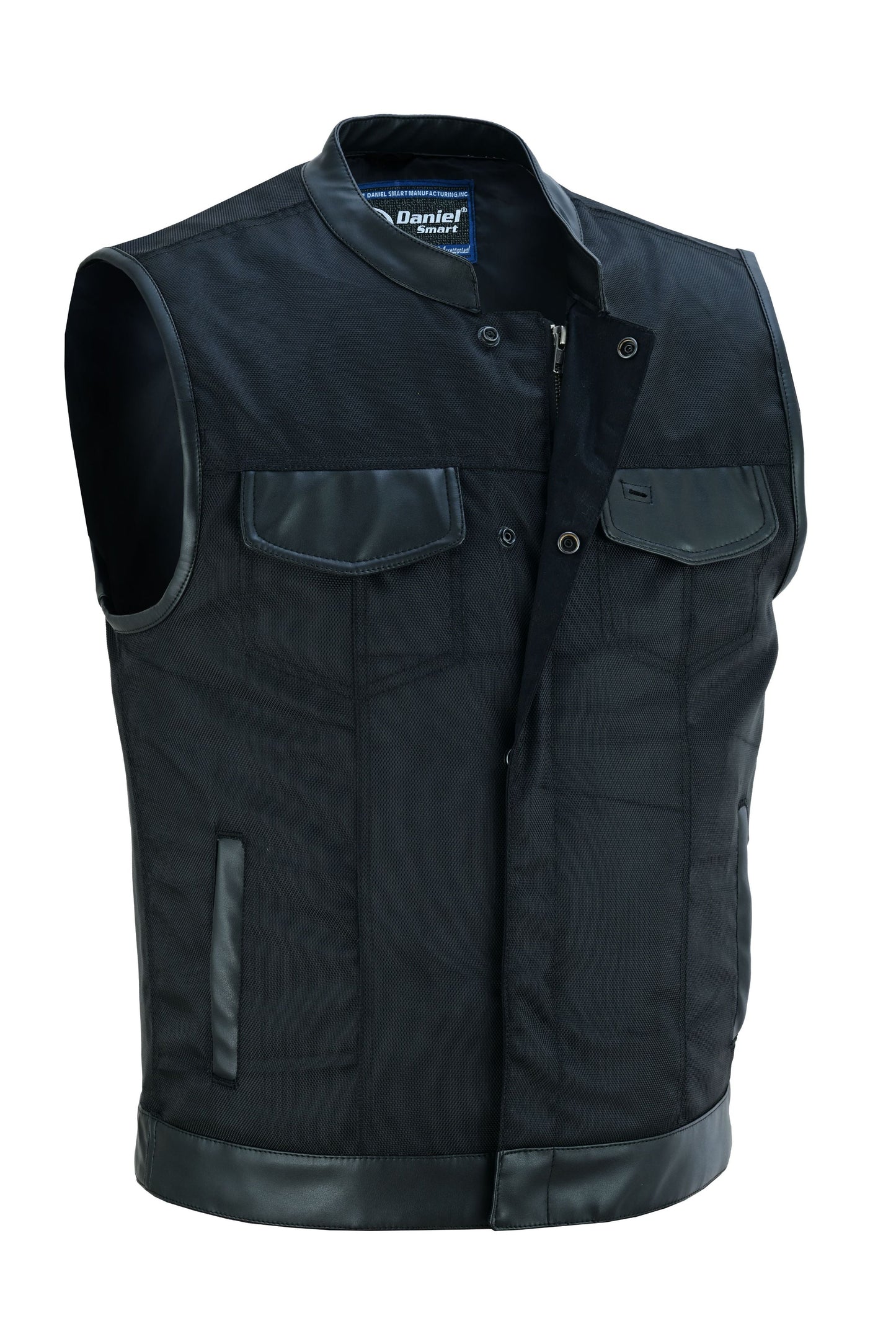 RC Concealed Snap Closure, Textile Material, Scoop Collar & Hidden