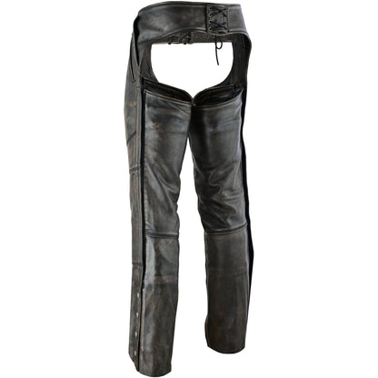 DS Unisex Four Pockets Insulated Chaps with Stretchable Inner Thigh