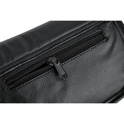 RC Women's Black Construction Leather Purse/Shoulder Bag