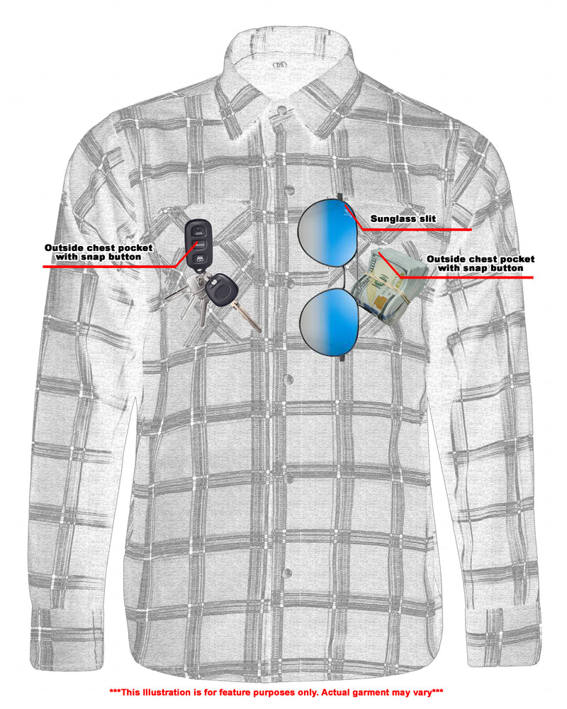 DS Flannel Shirt - Black, Red and Blue