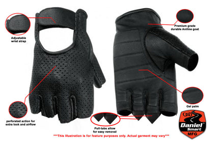 RC Perforated Fingerless Glove