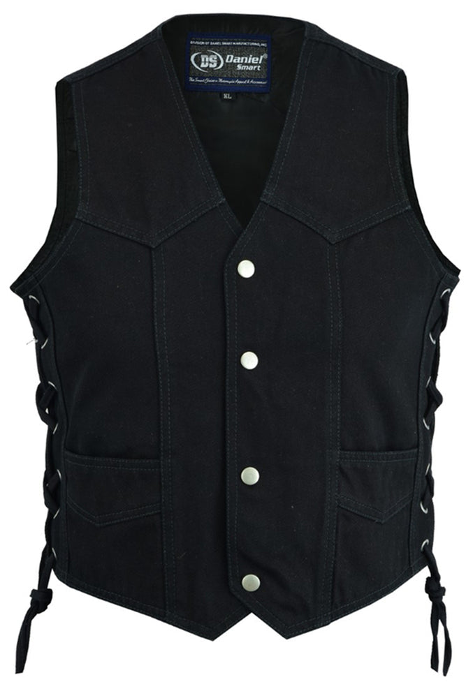 DM9726 Kid's Denim Side Lace Vest