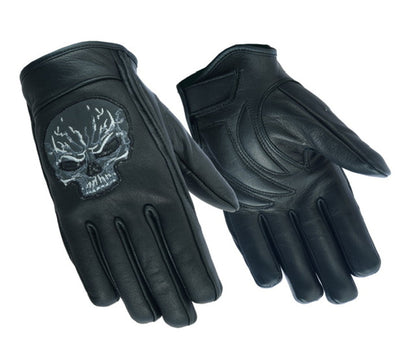 RC   Reflective Skull Short Glove