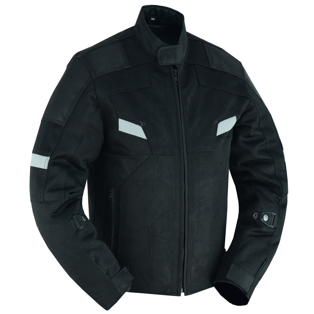 RC Mens Performance Mesh Motorcycle Jacket – Black