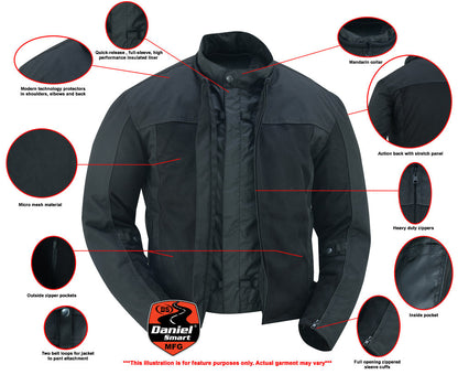 RC Cross Wind Men's Mesh Jacket – Black