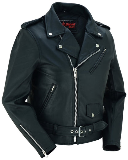 RC Women's Classic Plain Side Fitted M/C Style Jacket