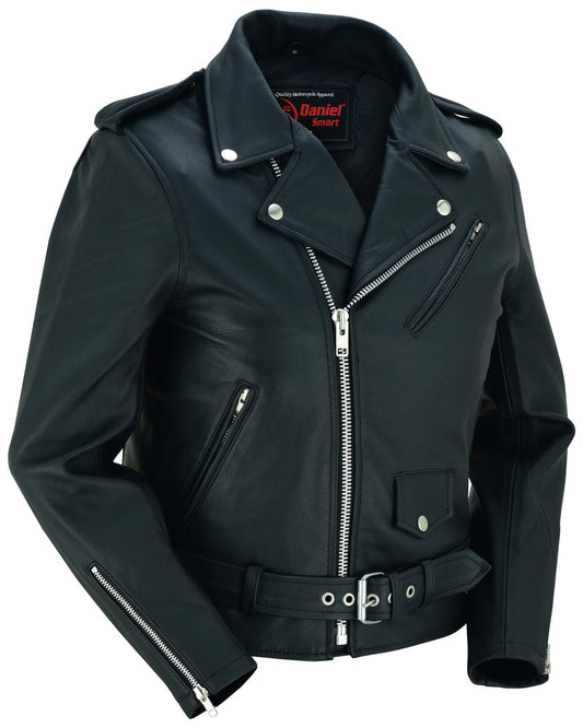 DS Women's Classic Plain Side Fitted M/C Style Jacket