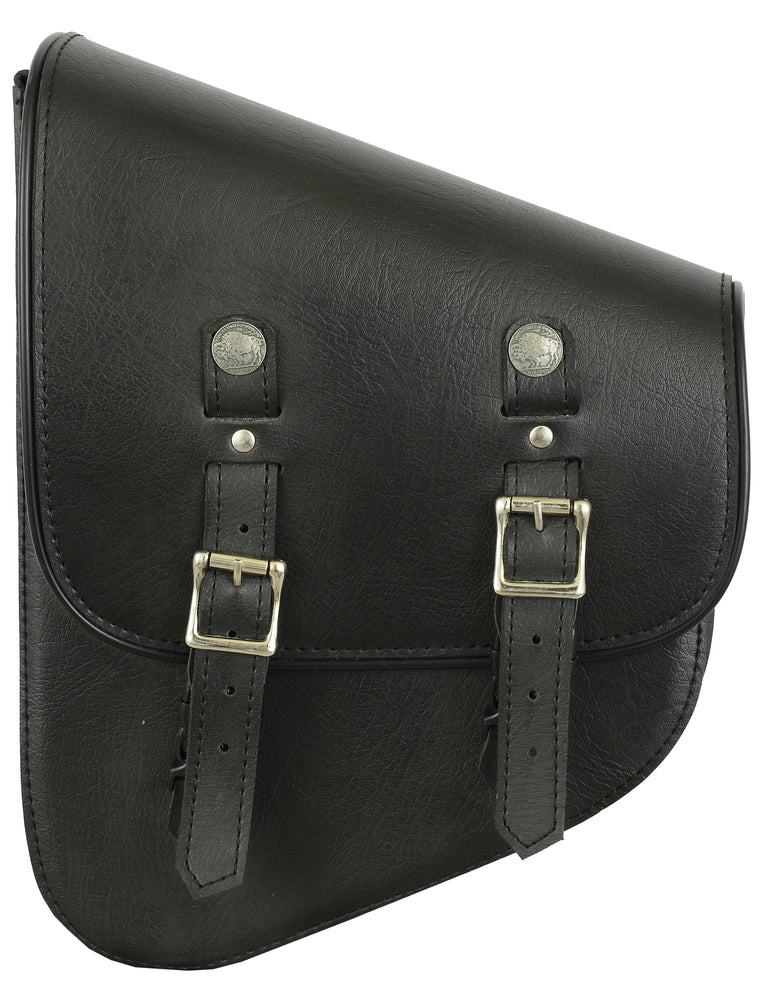 RC Left Side Synthetic Leather Swing Arm Bag W/ Buffalo Snaps