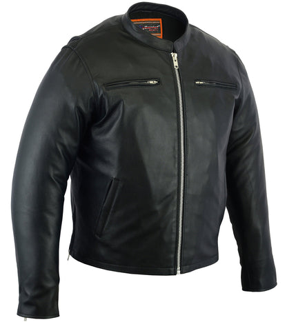 RC Men’s Black Sporty Cruiser Jacket with Removable hood