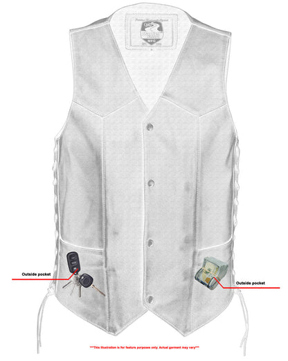 RC Men's Gold Traditional Vest - Black