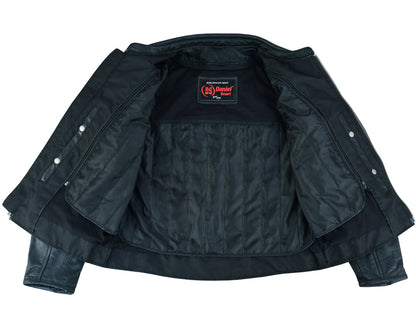 RC Women's Classic Plain Side Fitted M/C Style Jacket