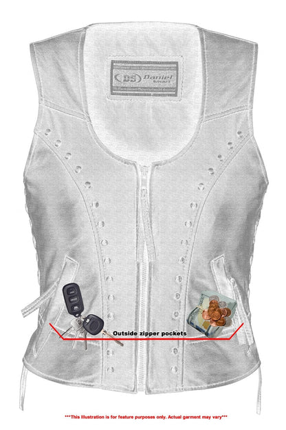 RC Women's Lightweight Vest with Rivets Detailing