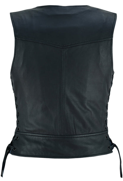 DS241 Women's Lightweight Vest with Rivets Detailing