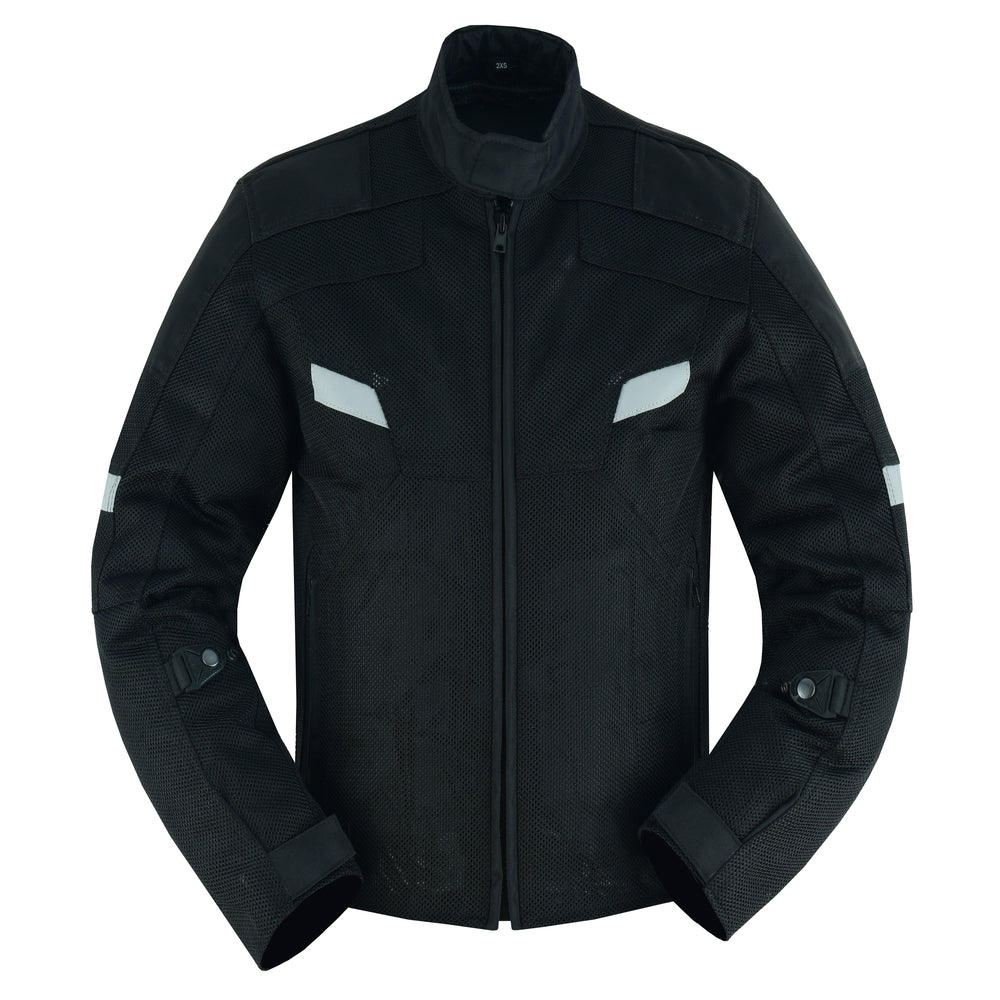 RC Mens Performance Mesh Motorcycle Jacket – Black