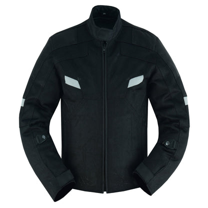 RC Mens Performance Mesh Motorcycle Jacket – Black