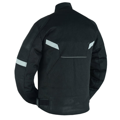 RC Mens Performance Mesh Motorcycle Jacket – Black