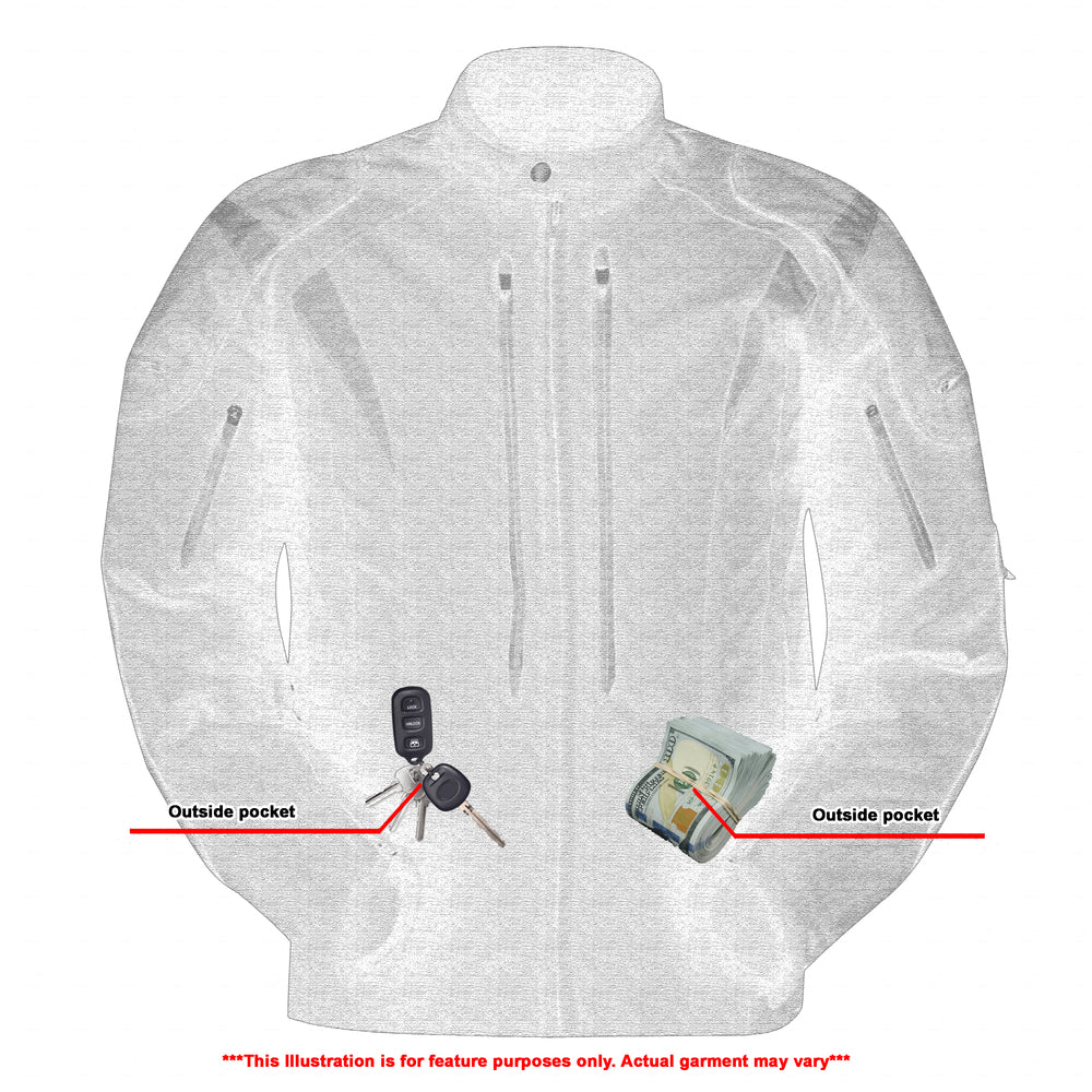 DS Men's Blast Black Micro Mesh Motorcycle Jacket – Ventilated