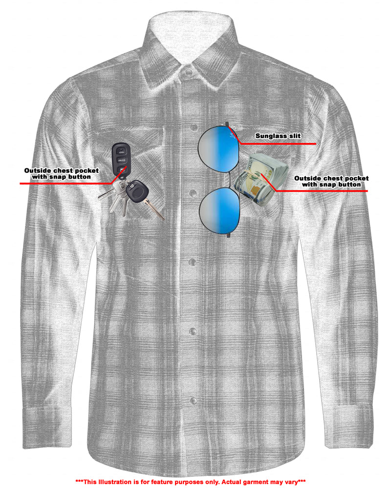 DS Flannel Shirt - Daze Blue and Black