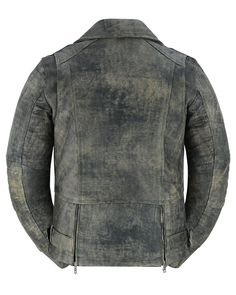 DS836 Women's Updated Stylish Antique Brown M/C Jacket