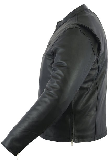 RC Men’s Black Sporty Cruiser Jacket with Removable hood