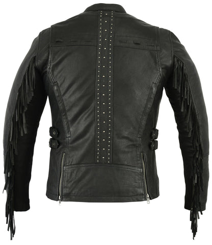 DS Women's Stylish Jacket with Fringe