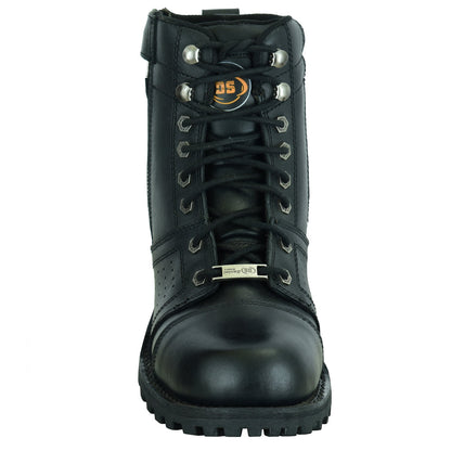 DS Men's 6'' Side Zipper Plain Toe Boot W/Perforation
