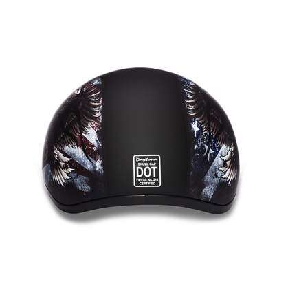 D6-USA D.O.T. DAYTONA SKULL CAP - W/ USA