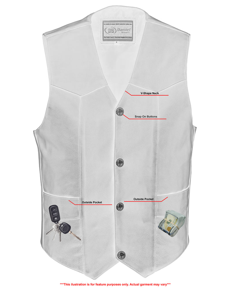 RC Advance Men's Buffalo Nickel Head Snap Vest