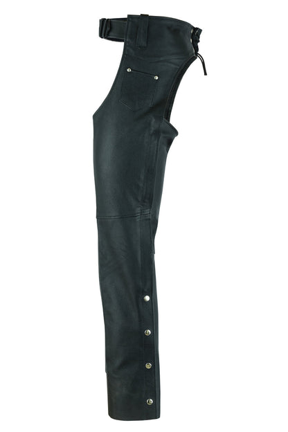 DS Unisex Basic Coin Pocket Leather Chaps